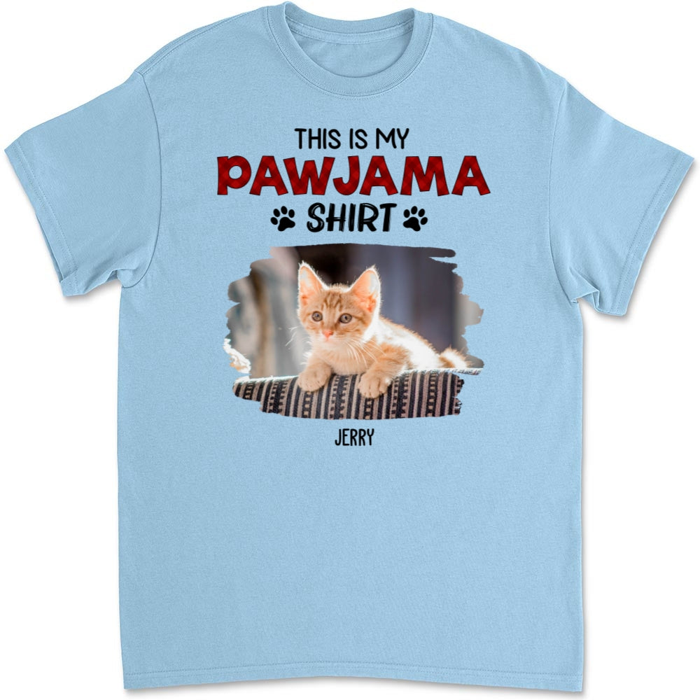 New Style Personalized Custom Unisex Cat Pawjama Photo T-Shirt