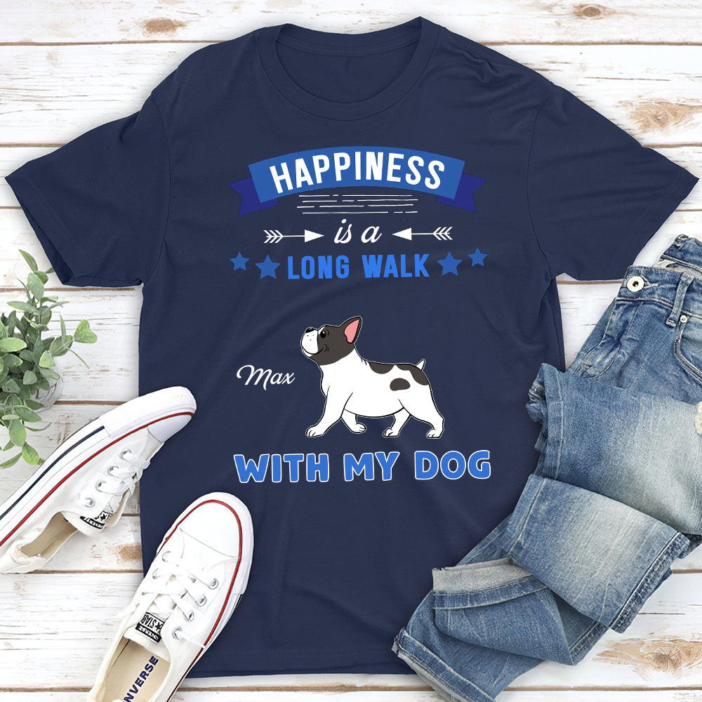 A Long Walk - Personalized Custom Unisex 5.3 oz T-shirt for Pet Lovers