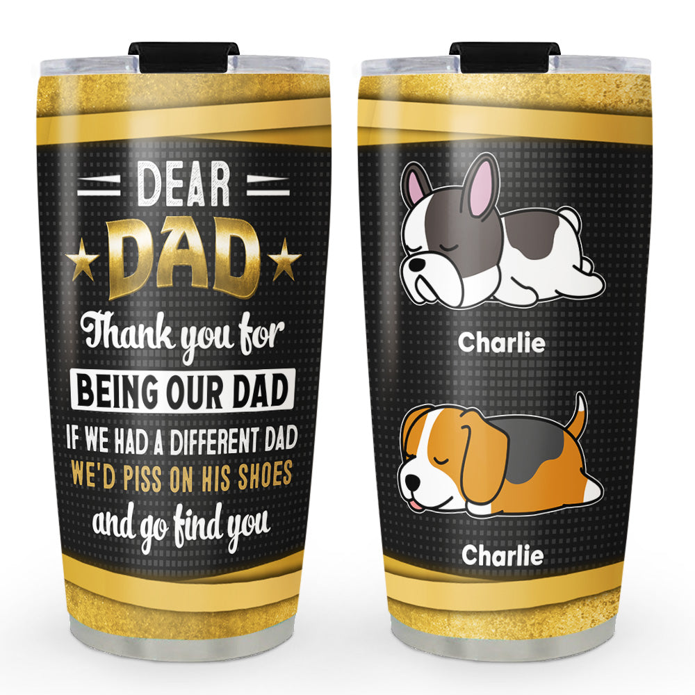 Bite His Butt - Customizable Personalized 20oz Stainless Steel Tumbler with Thousands of Cool Designs
