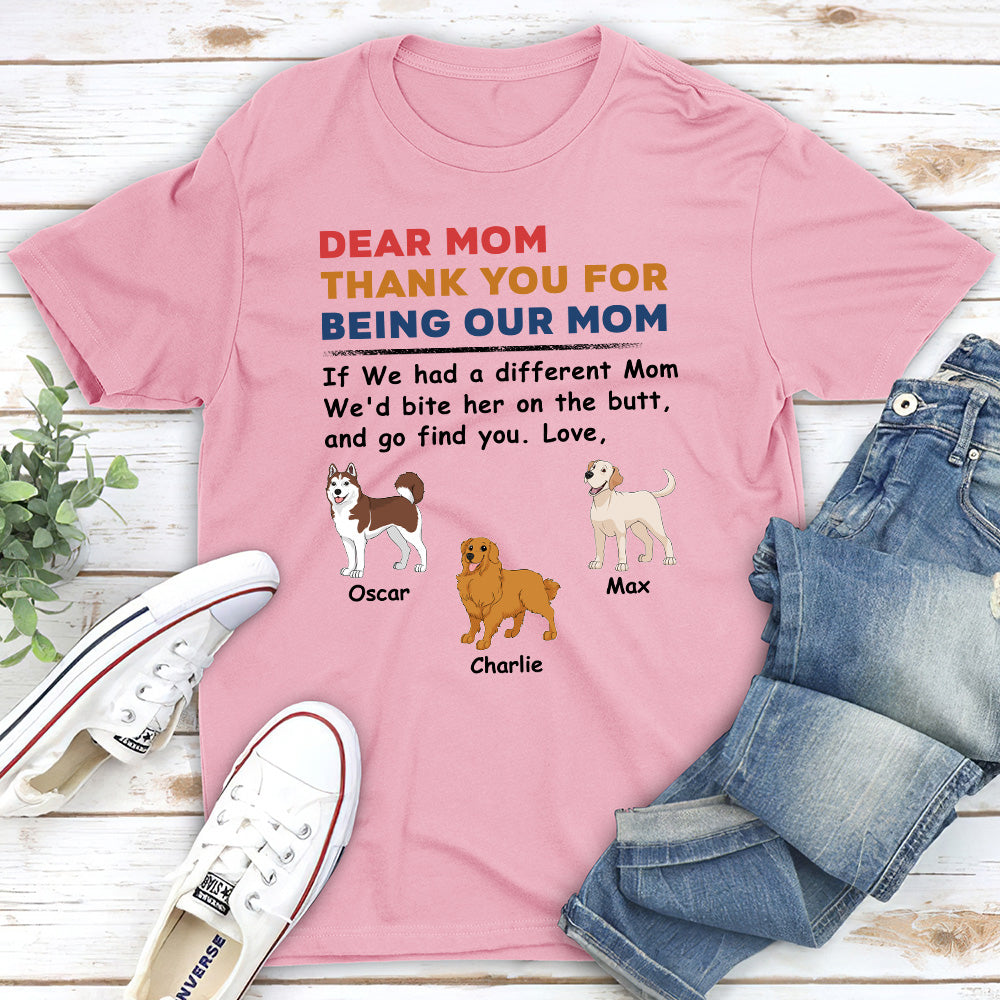 Dogs Bite You - Personalized Custom Unisex 5.3 oz T-shirt for Pet Lovers