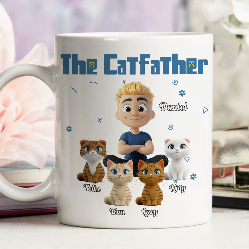 I Am The Catfather - Unique Personalized Custom Coffee Mug for All Beverages