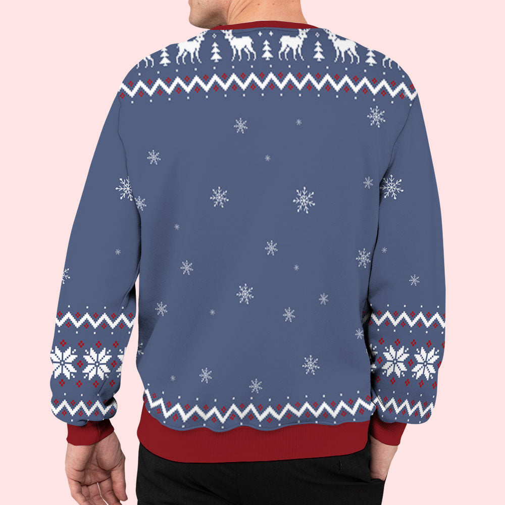Thank You My Mom/Dad - Personalized Custom All-Over-Print Unisex 8.8 oz Polyester Blend Sweatshirt for Pet Lovers