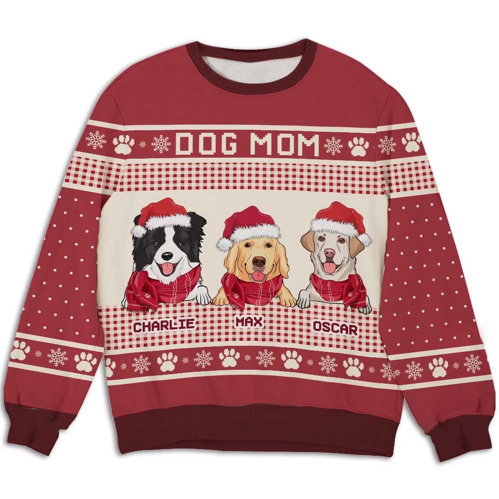 Dog Paws - Personalized Custom All-Over-Print Unisex 8.8 oz Sweatshirt for Pet Lovers