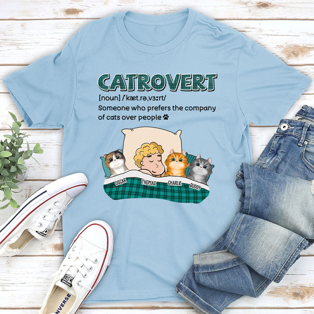 Catrovert - Personalized Custom Unisex 5.3 oz T-shirt for Pet Lovers