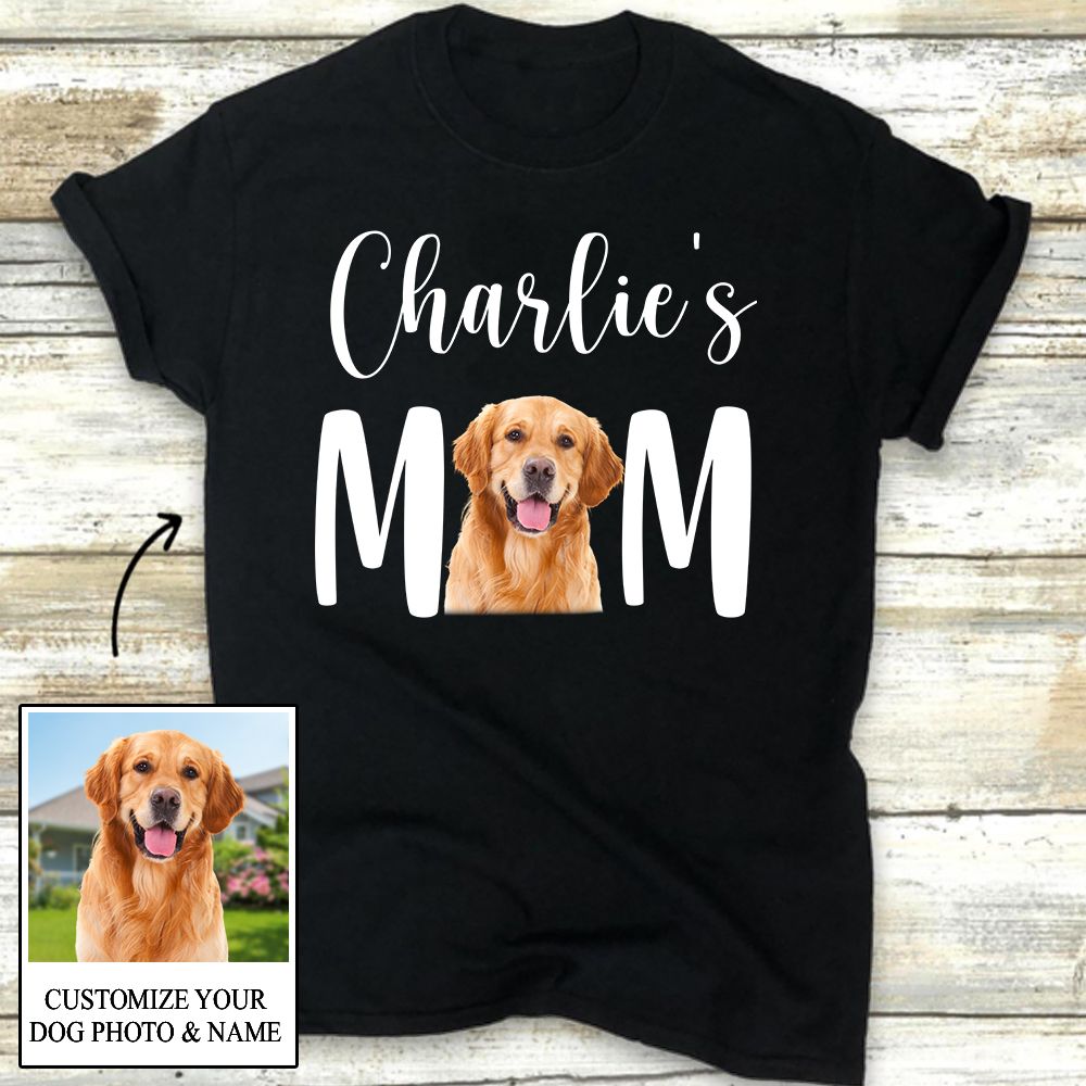 Dog Mom - Stunning Personalized Custom Photo Women's T-shirt