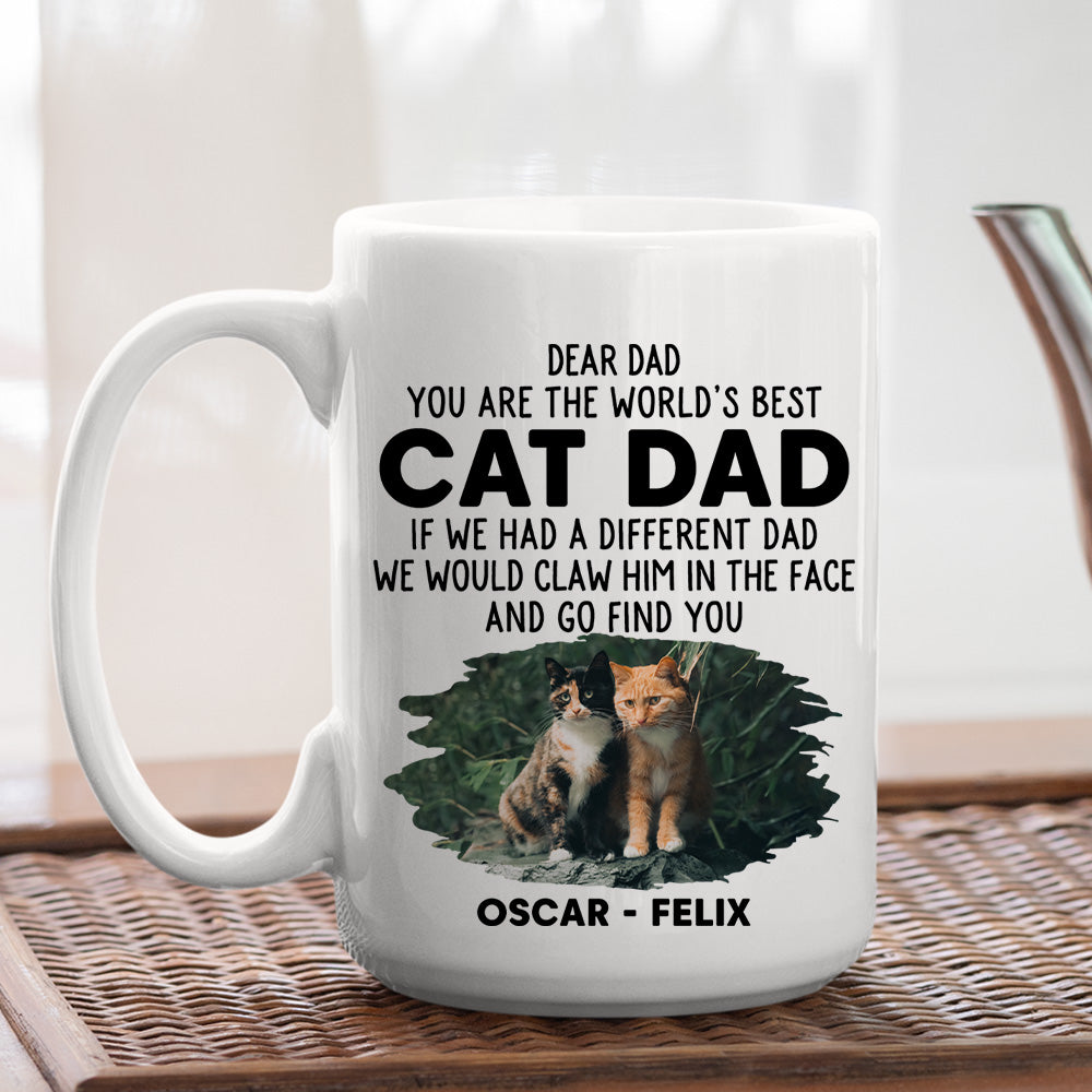 Personalized Custom 'We Would Claw' Photo Coffee Mug - Ideal Gift for Pet Lovers
