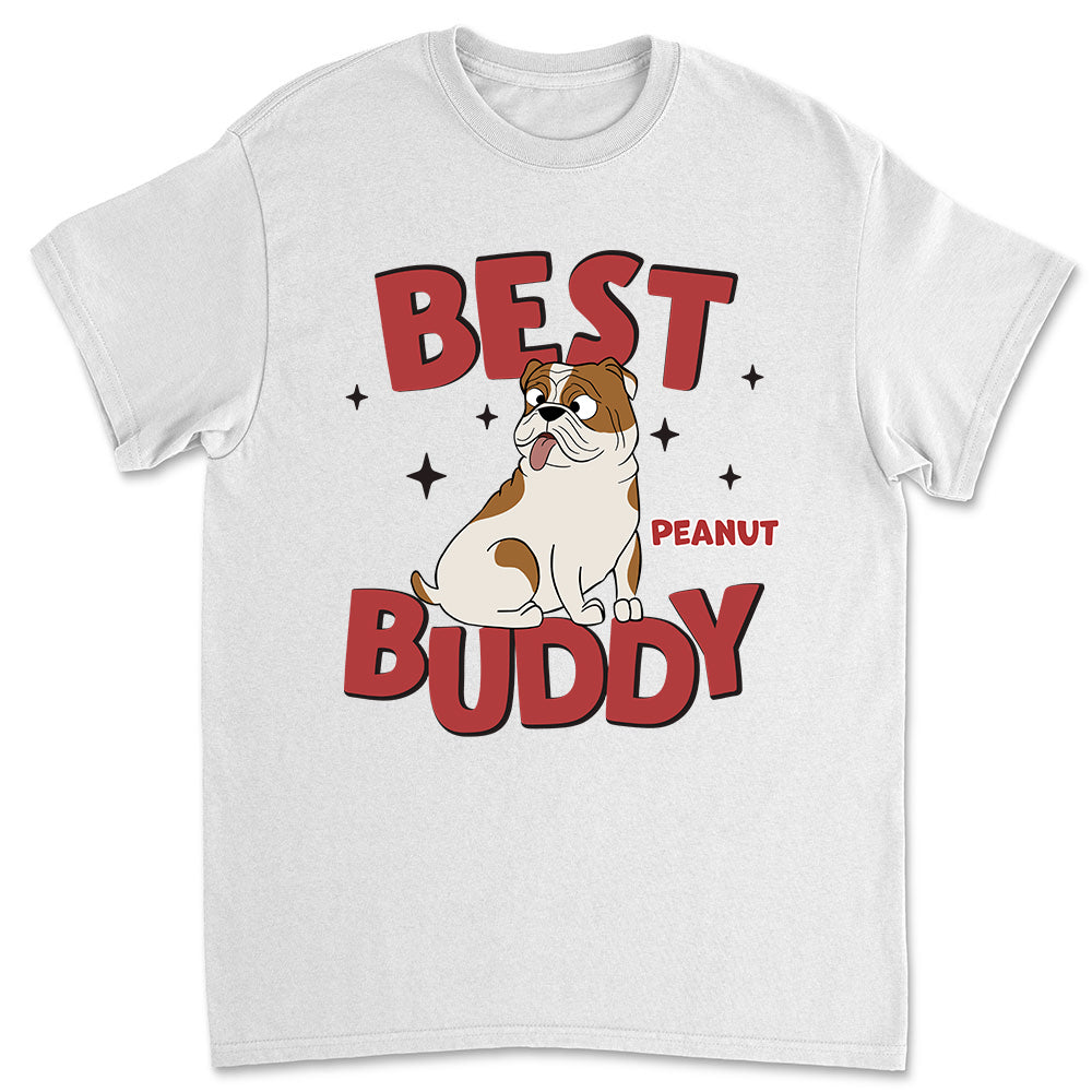 Best Buddy - Personalized Custom Unisex Heavy Cotton Midweight T-shirt for Pet Lovers