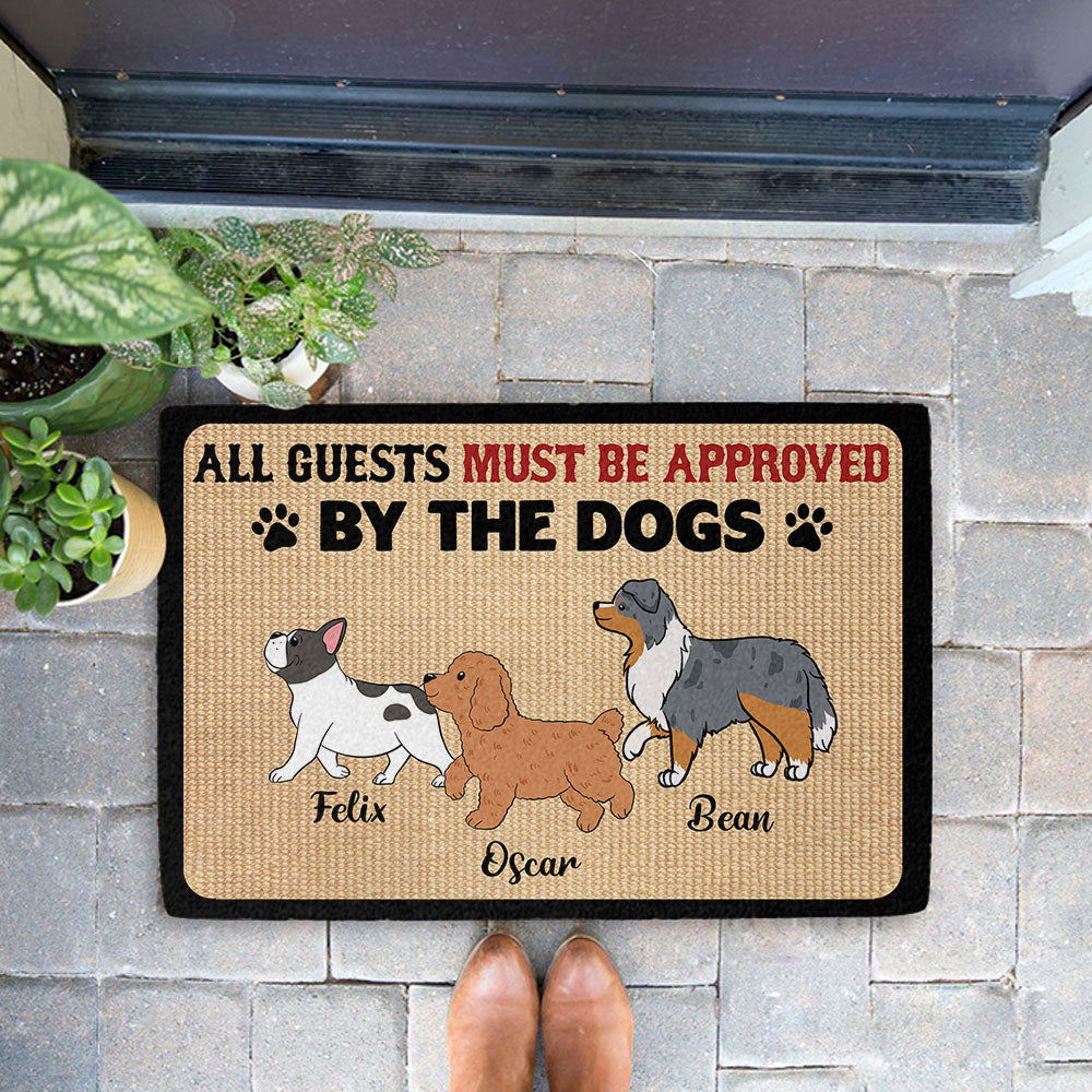 Approved By Dogs - Customizable Personalized Doormat for Pet Lovers