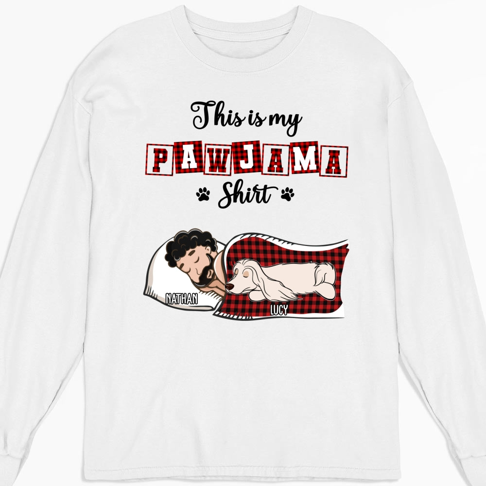 My Sleepshirt Ver Pet 2 - Customizable Personalized Long Sleeve Unisex T-Shirt for Pet Lovers