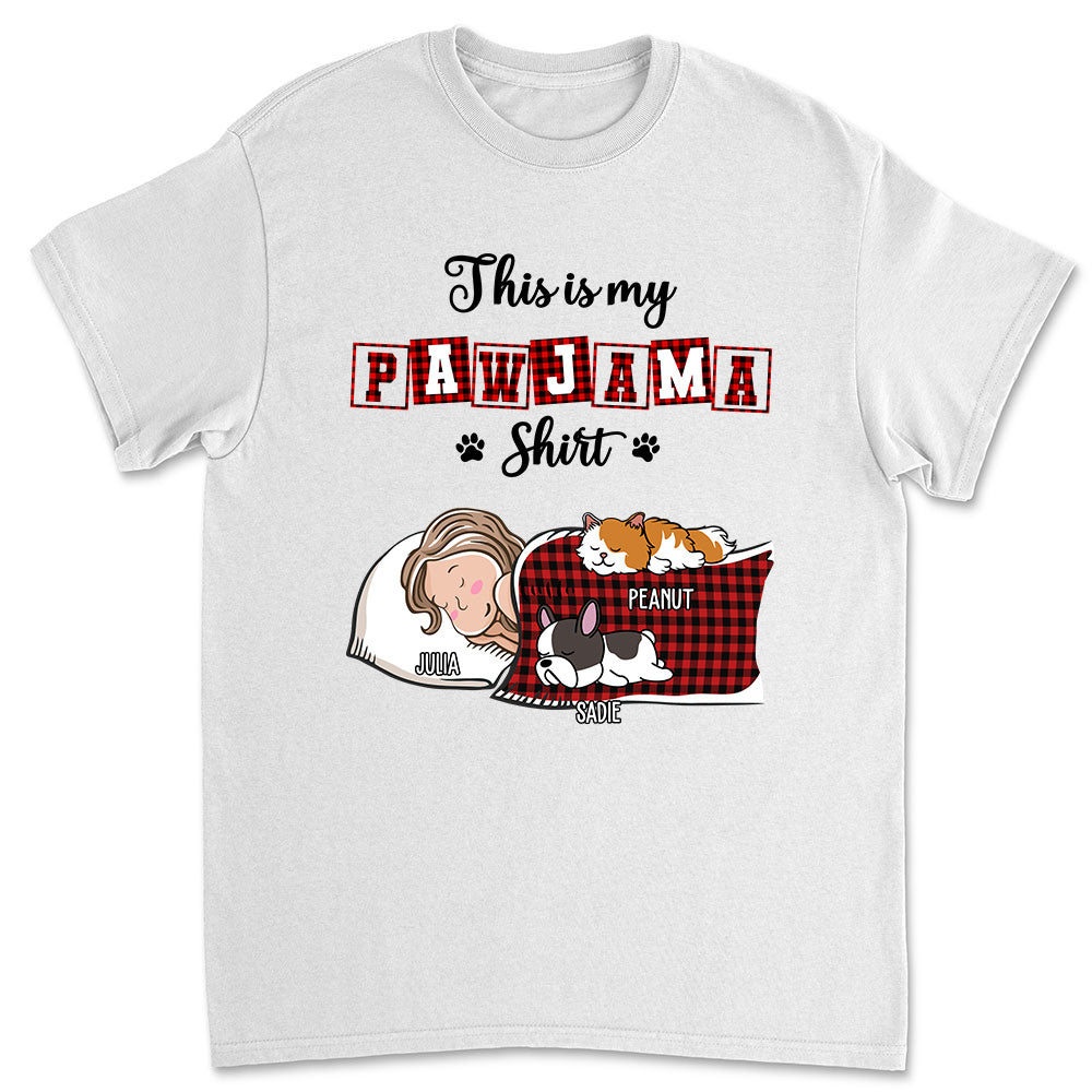 My Sleepshirt Ver Pet 2 - Personalized Custom Unisex 5.3 oz T-Shirt for Pet Lovers