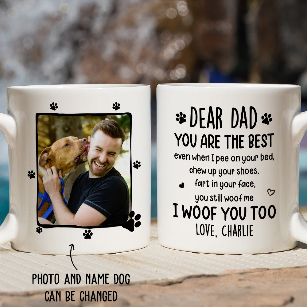 I Woof You Too - Exquisite Personalized Custom Coffee Mug - Ideal Gifts For Passionate Dog Lovers