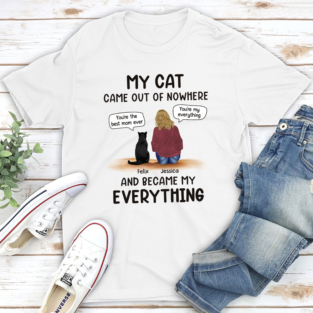 Cats Are My Everything - Personalized Custom Unisex 5.3 oz T-shirt for Pet Lovers