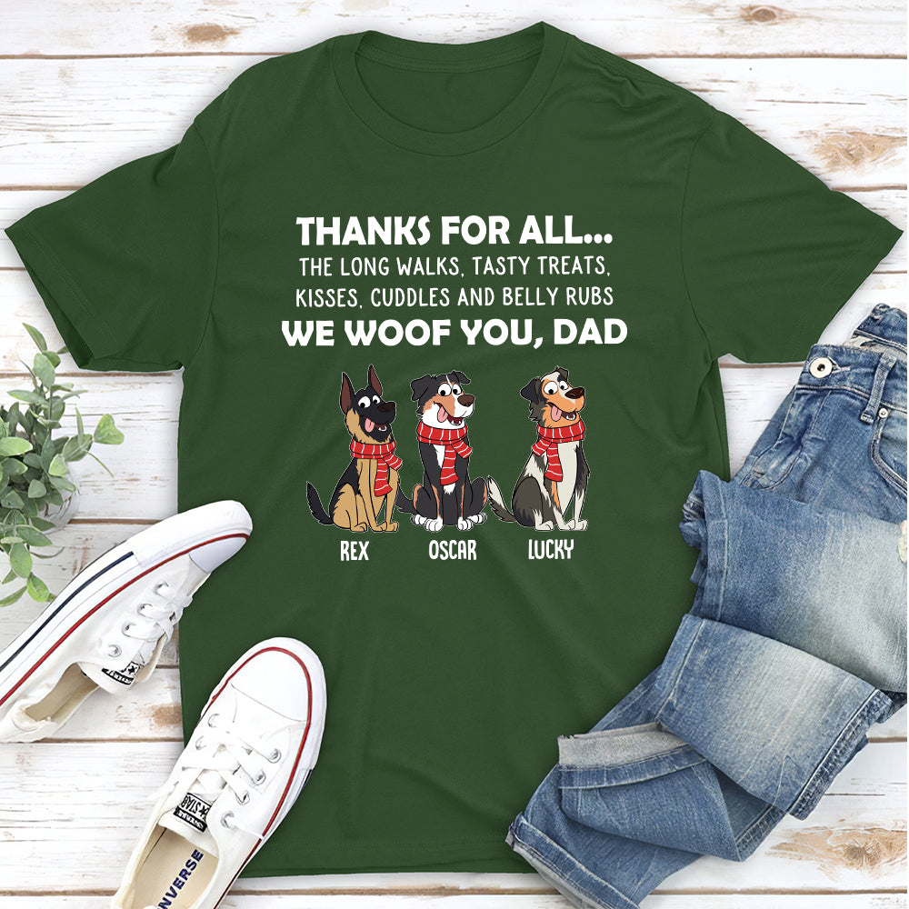 Thanks For All 2 - Personalized Custom Unisex T-shirt for Pet Lovers