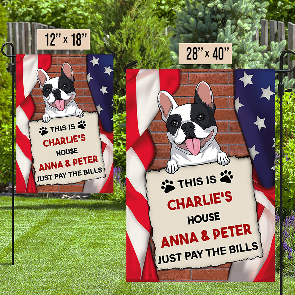 Personalized Custom Dog House Garden Flag - Ideal Gift for Pet Lovers