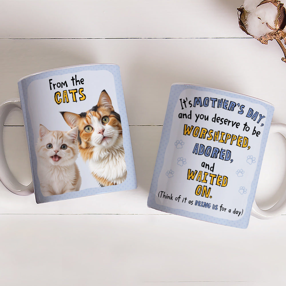 Waited On Version 2 - Exquisite Personalized Custom Coffee Mug for Pet Lovers