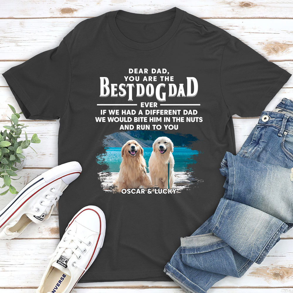 Personalized Custom Unisex 'Dogs Run To You' Photo T-shirt - Ideal Gift for Pet Lovers