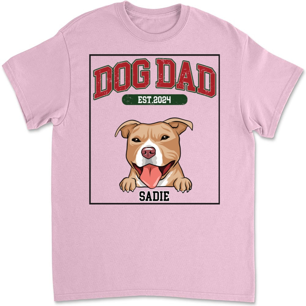 Love You My Mom Dad - Personalized Custom Unisex 5.3 oz T-shirt for Pet Lovers