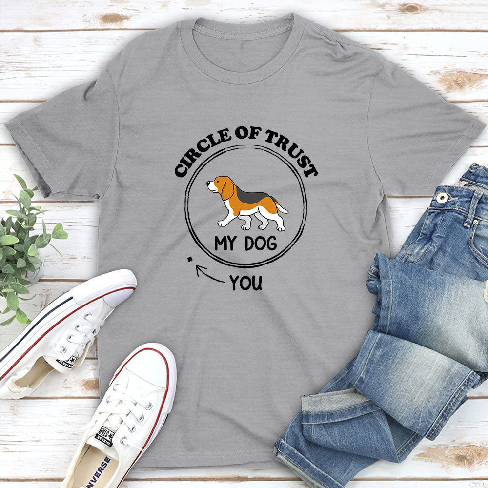 Trust Circle - Personalized Custom Unisex 5.3 oz T-shirt for Pet Lovers