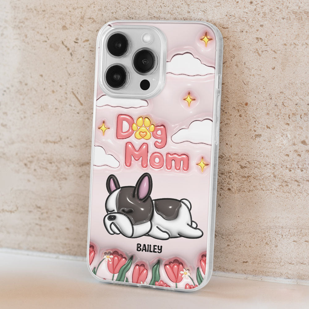 I Love My Dog Mom - Unique Personalized Custom 3D Inflated Effect Phone Case for Fashion - Conscious Users