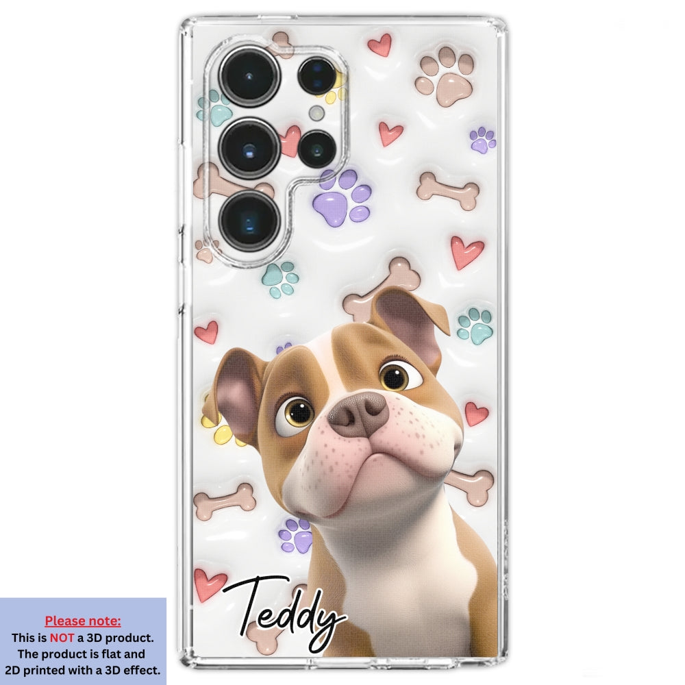 Adorable Baby Dogs - Personalized Custom 3D Inflated Effect Phone Case for Stylish Protection