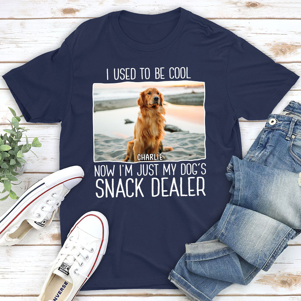 Just A Snack Dealer 2 Photo - Personalized Custom Unisex 5.3 oz T-shirt for Pet Lovers