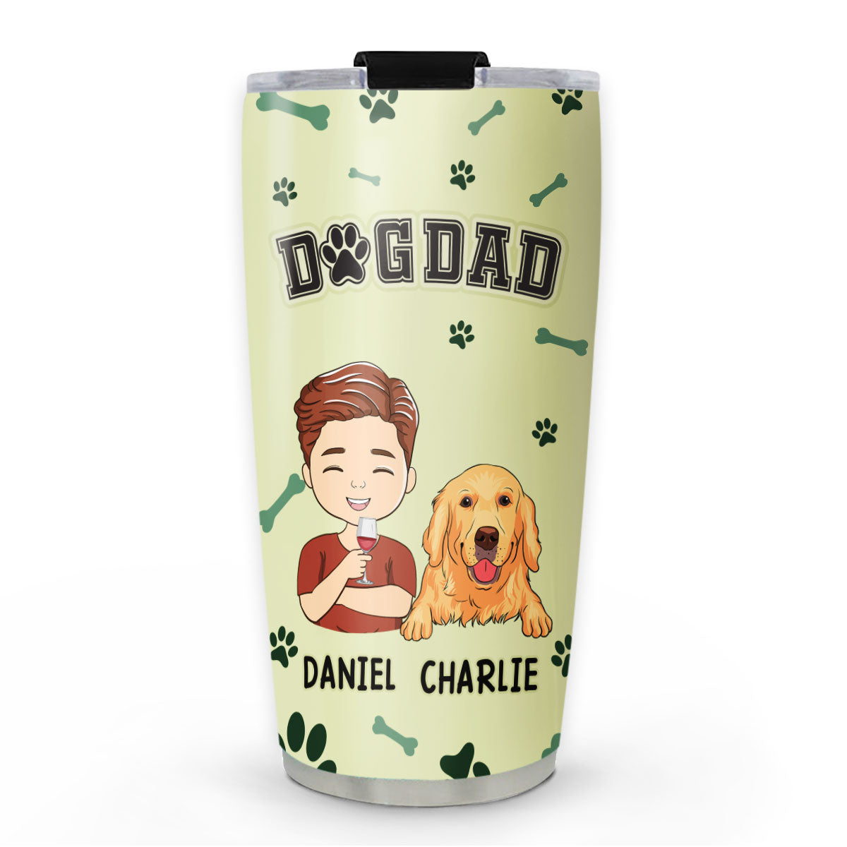 Pawdre - Customizable Personalized 20oz Stainless Steel Tumbler