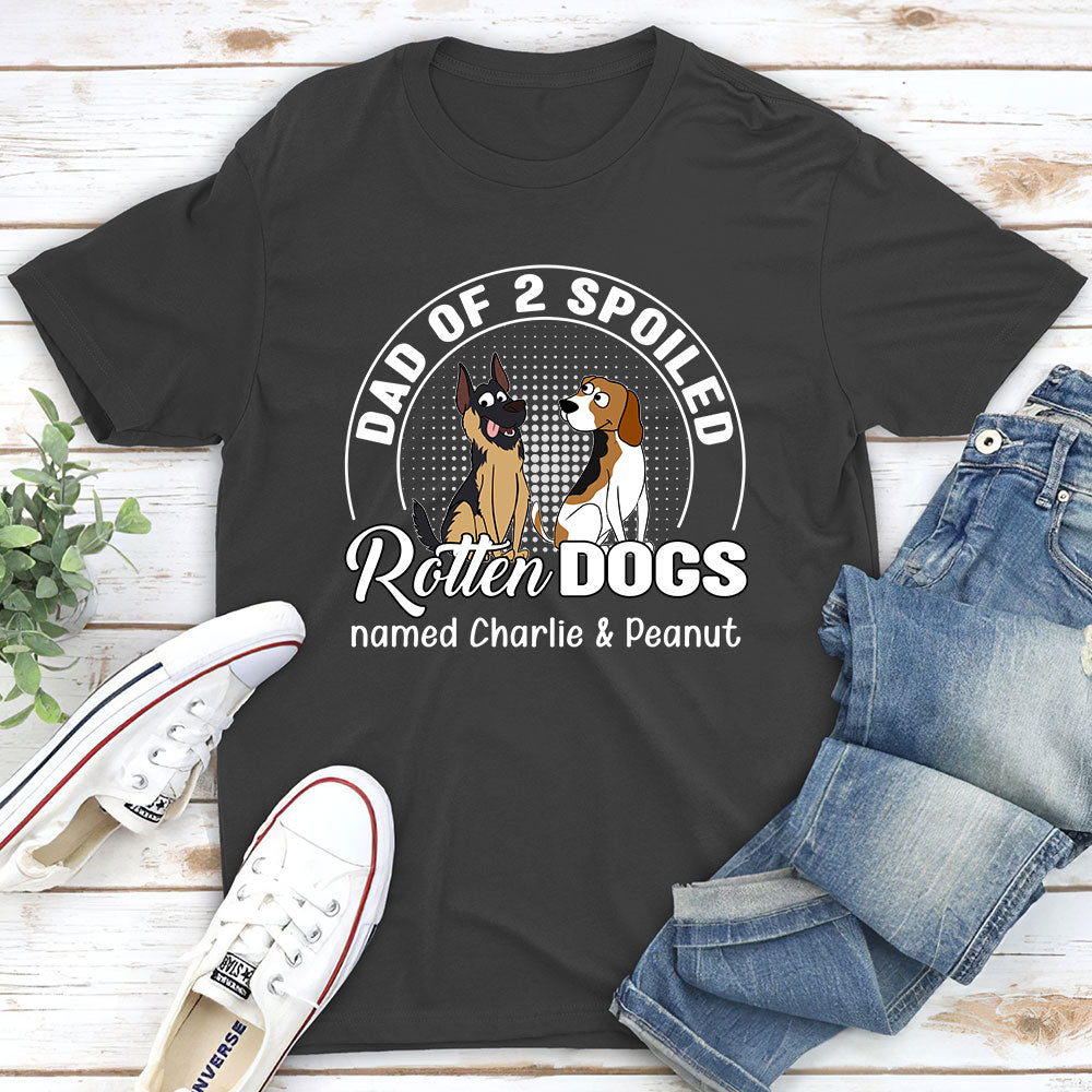 Spoiled Rotten Dog - Personalized Custom Unisex 5.3 oz T-shirt for Pet Lovers