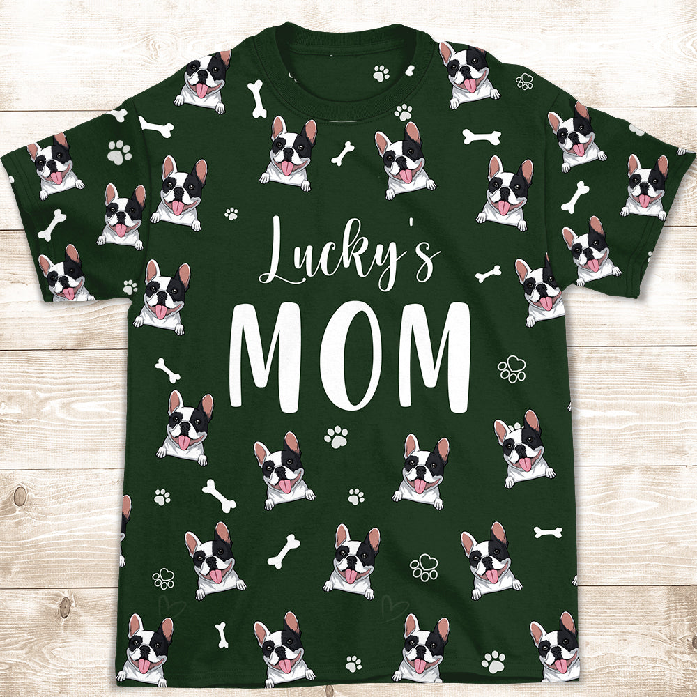 Stylish Dog Mom/Dad Pattern - Personalized Custom All-over-print Comfort T-shirt