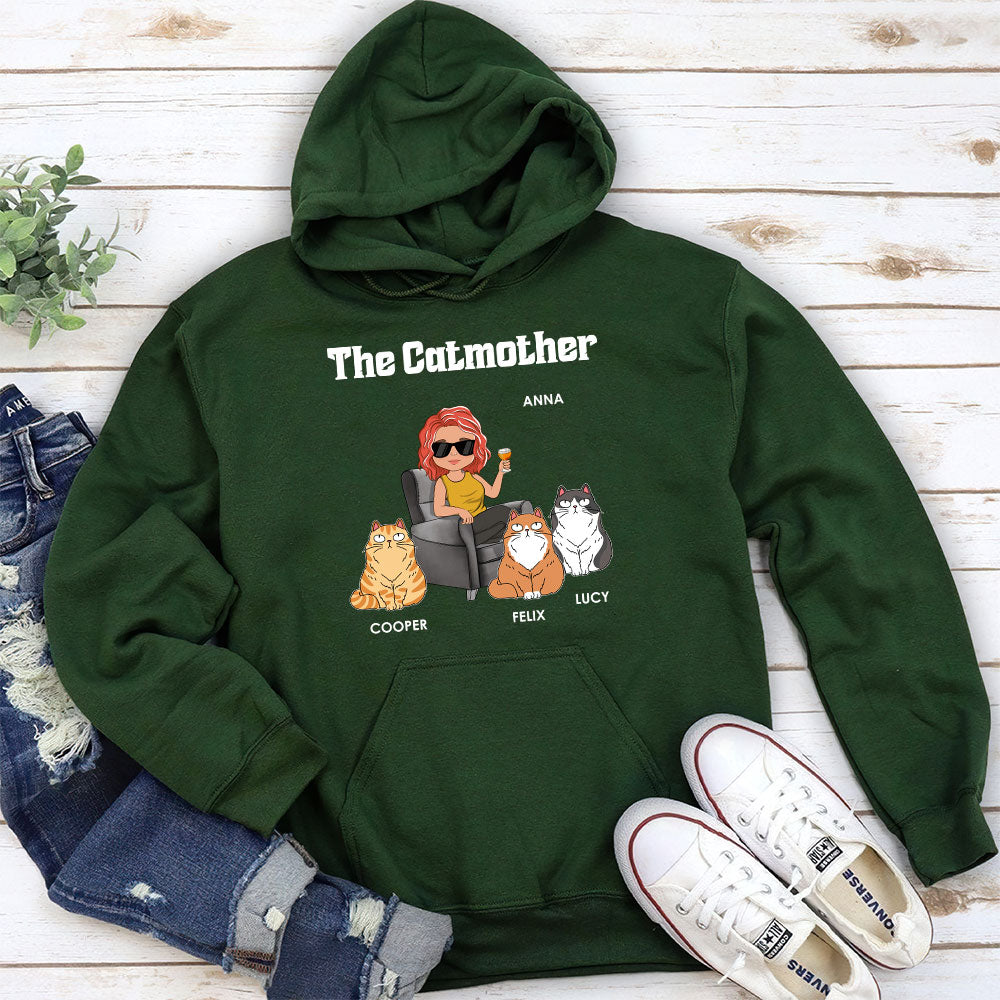The Catmother - Exquisite Personalized Custom Unisex 8.0 oz Hoodie for Pet Lovers
