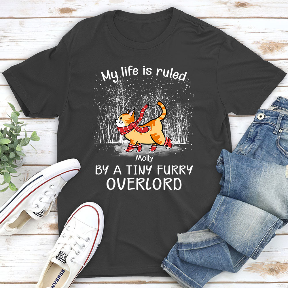 Exclusive Personalized Custom Unisex 'Ruled By Furry Overlords' T-shirt for Pet Lovers