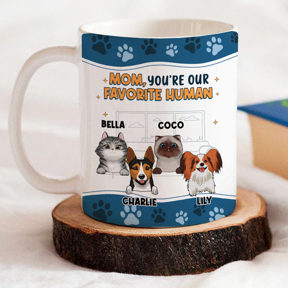 I Love You The Most Ver Pet - Personalized Custom 11oz/15oz Ceramic Coffee Mug with Double-Sided Print