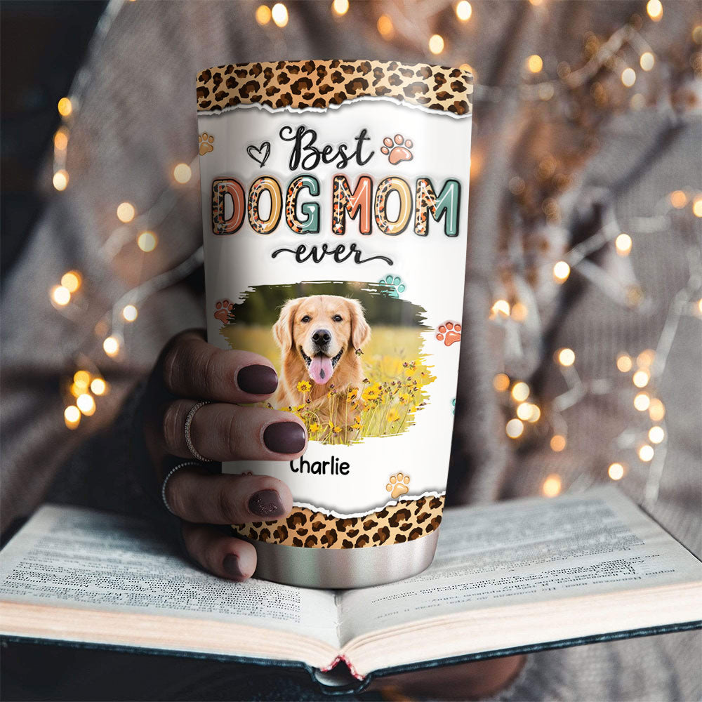 Best Mom Ever And Ever Personalized Custom 3D Inflated Effect Stainless Steel 20oz Tumbler for Ultimate Drink Insulation