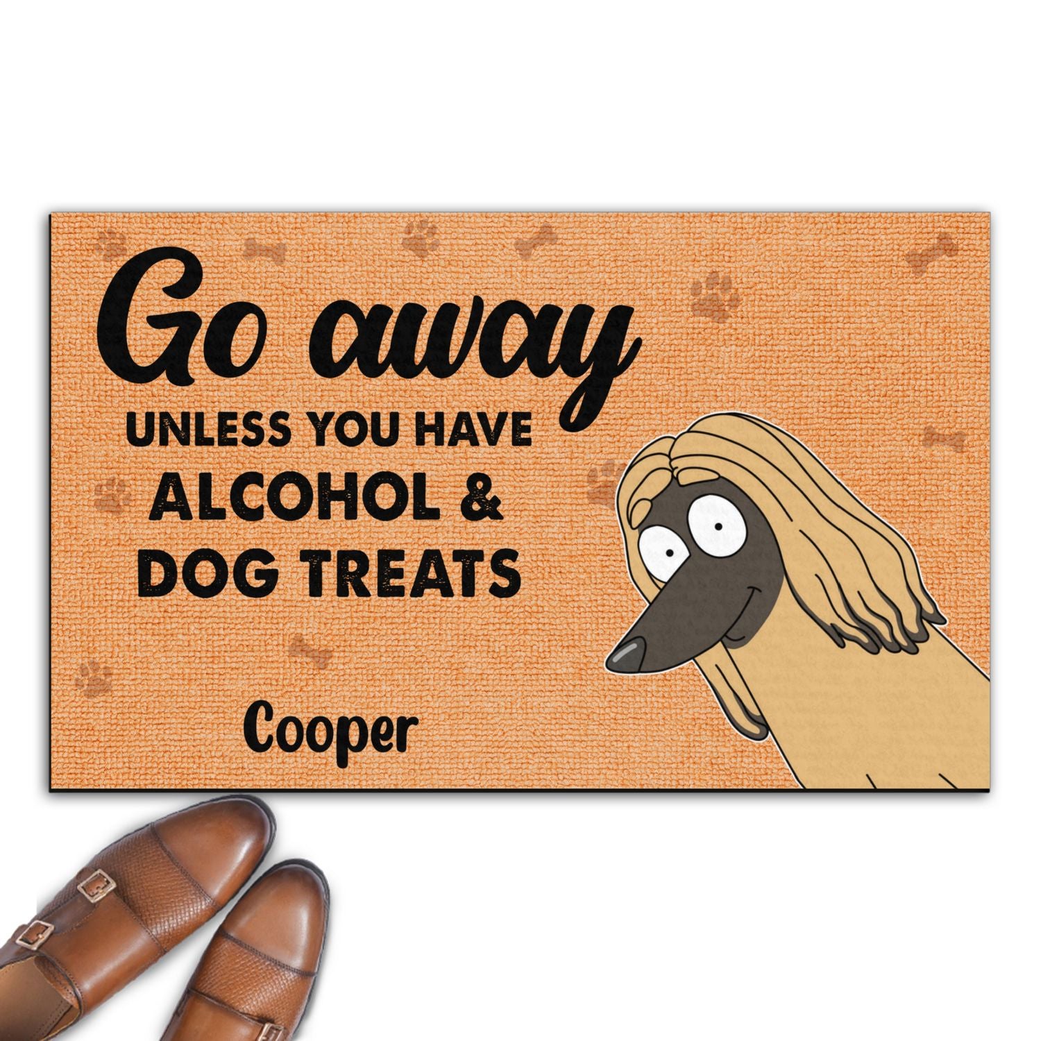 Go Away Unless Have - Personalized Custom Pet Portrait Doormat for Pet Lovers