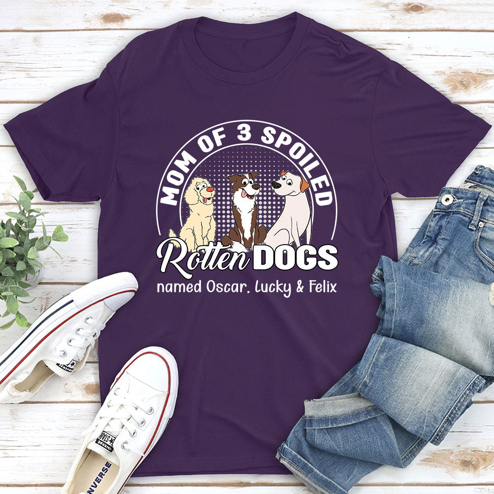 Spoiled Rotten Dog - Personalized Custom Unisex 5.3 oz T-shirt for Pet Lovers