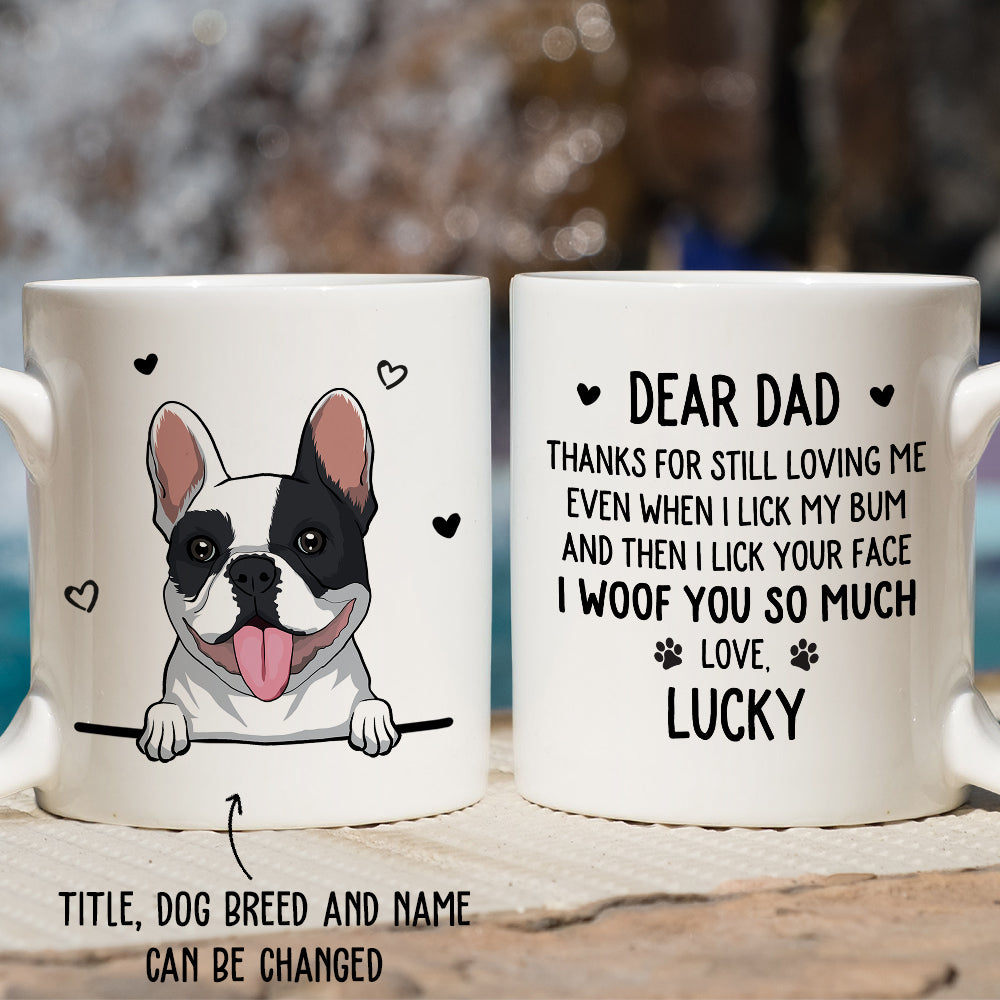 Lick Your Face - Customizable Personalized Coffee Mug for Pet Lovers