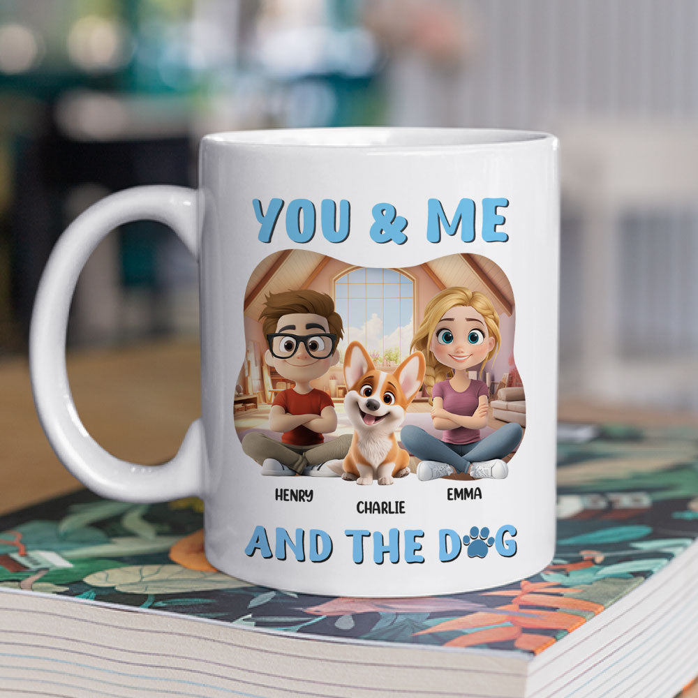 You Me Dog - Personalized Custom 11oz/15oz Coffee Mug for a Vigor - Filled Day