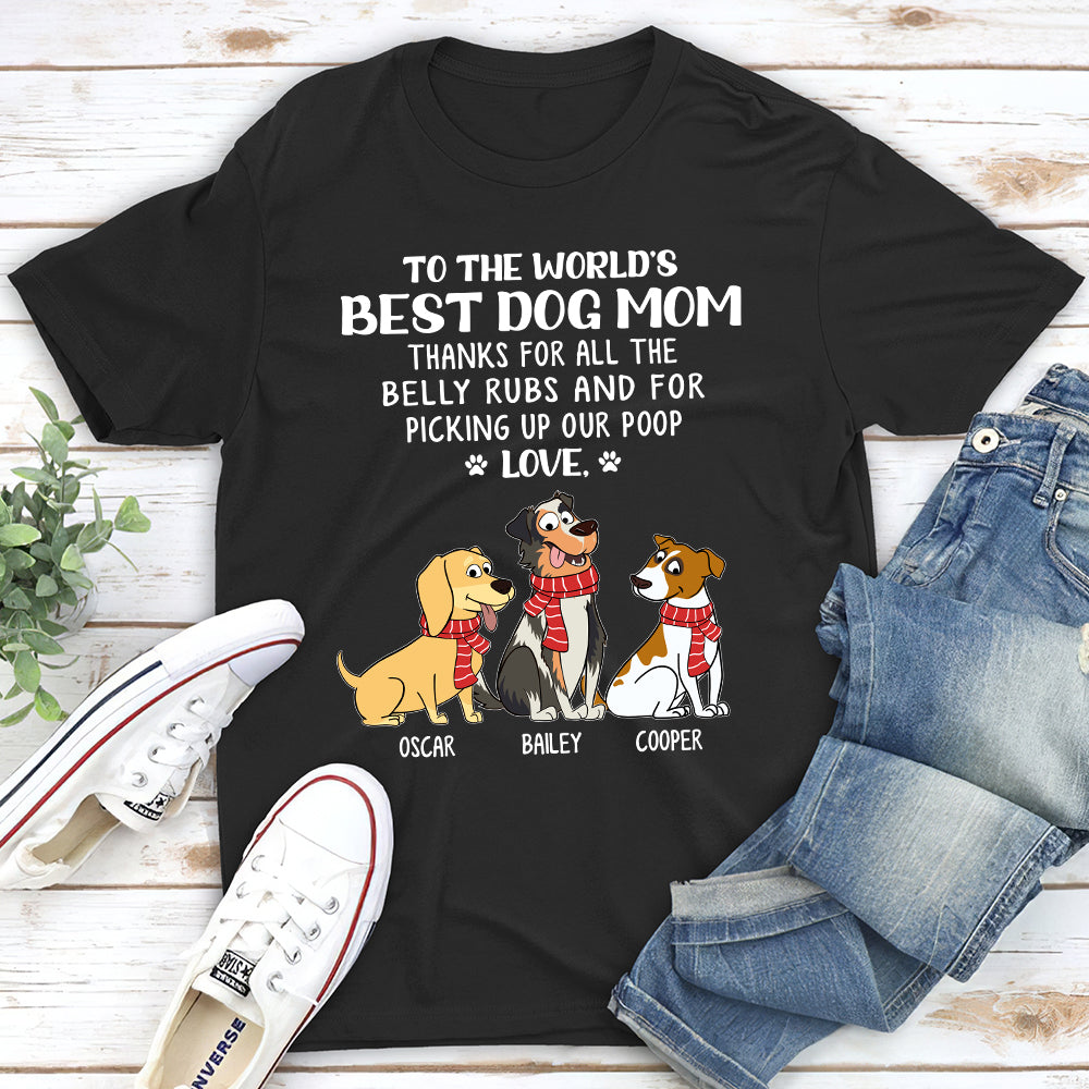 The Belly Rubs - Personalized Custom Unisex 5.3 oz T-Shirt for Pet Lovers