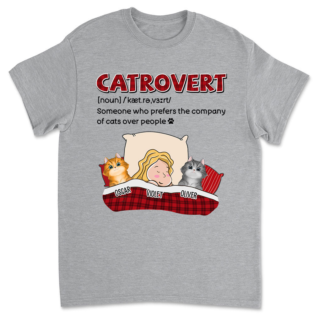 Catrovert - Personalized Custom Unisex 5.3 oz T-shirt for Pet Lovers