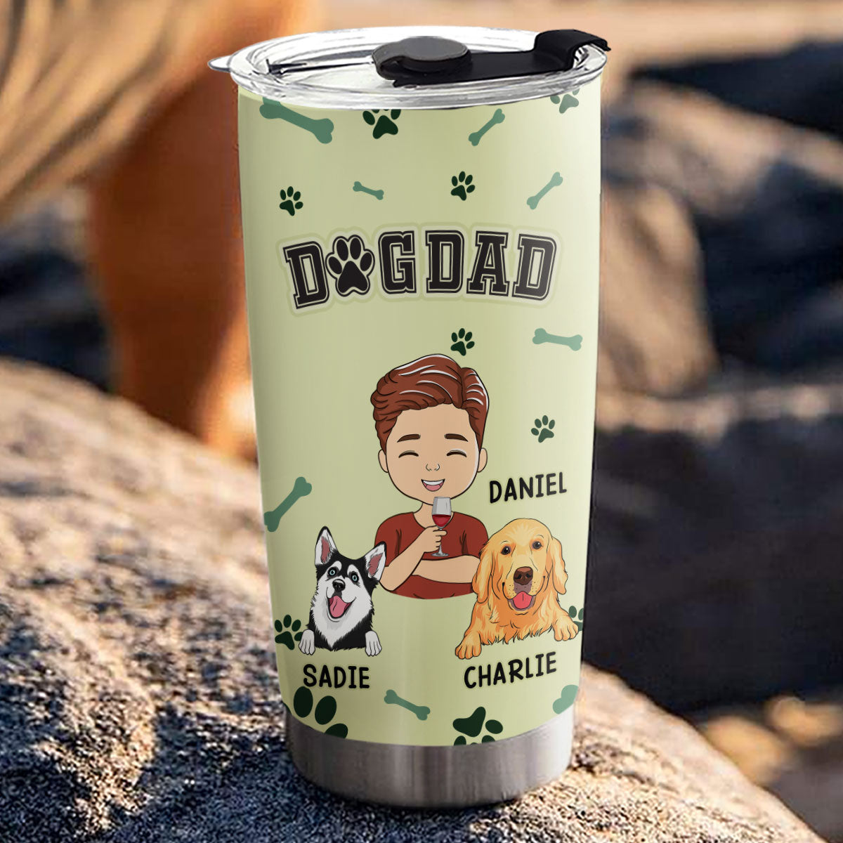 Pawdre - Customizable Personalized 20oz Stainless Steel Tumbler