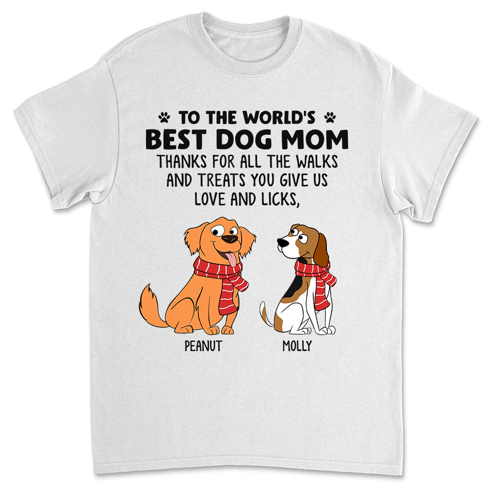 Love And Licks - Personalized Custom Unisex 5.3 oz T-shirt for Pet Lovers