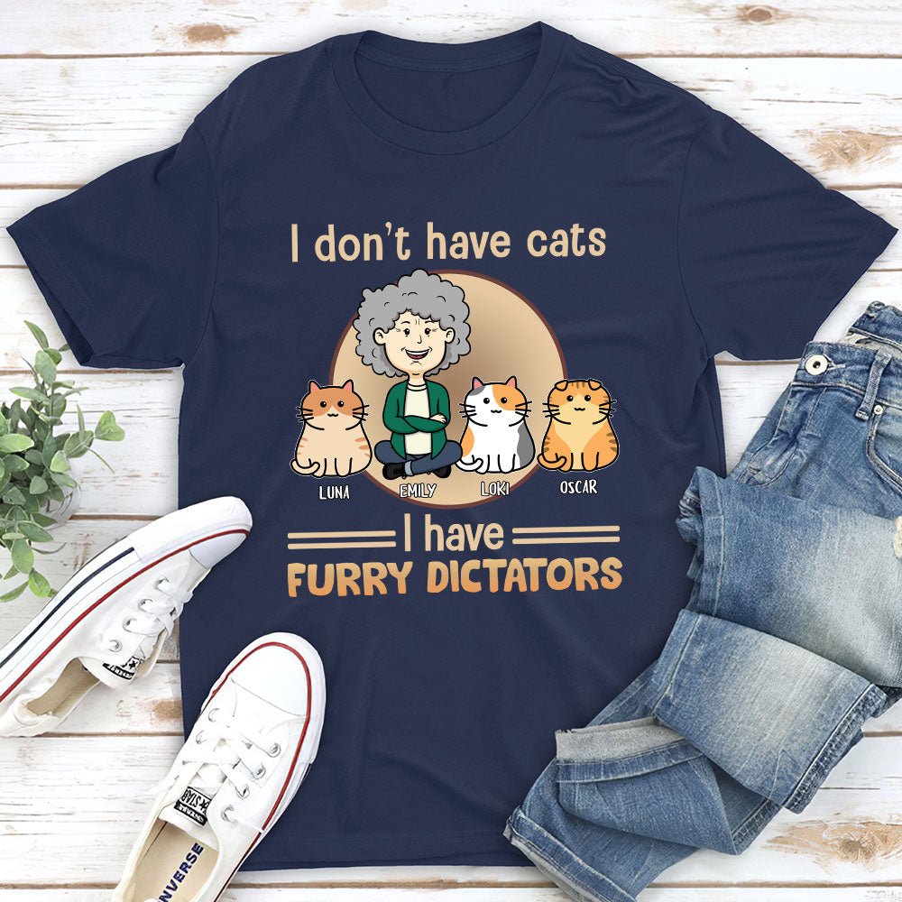 My Furry Dictators - Personalized Custom Unisex 5.3 oz T-shirt for Pet Lovers