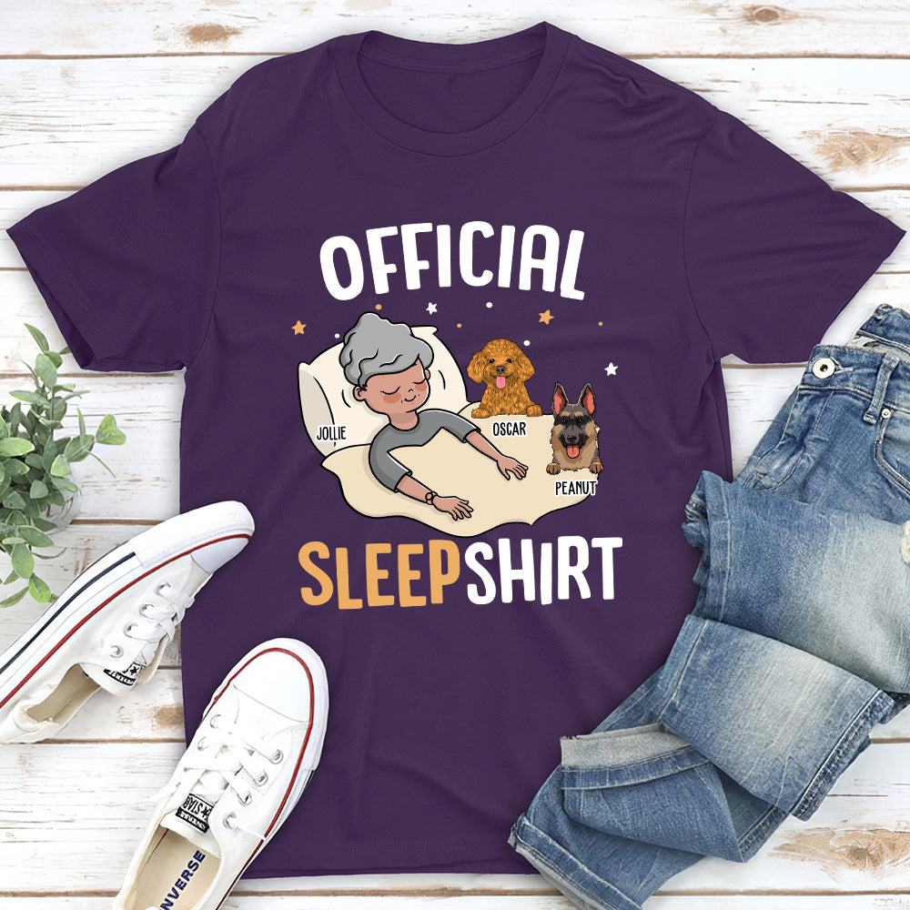 Personalized Custom Unisex Sleep T-shirt - Ideal Gift for Pet Lovers