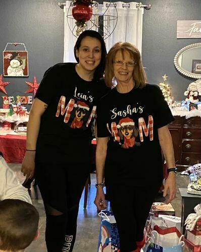 Customizable Unisex Christmas Dog Mom/Dad Personalized T-shirt