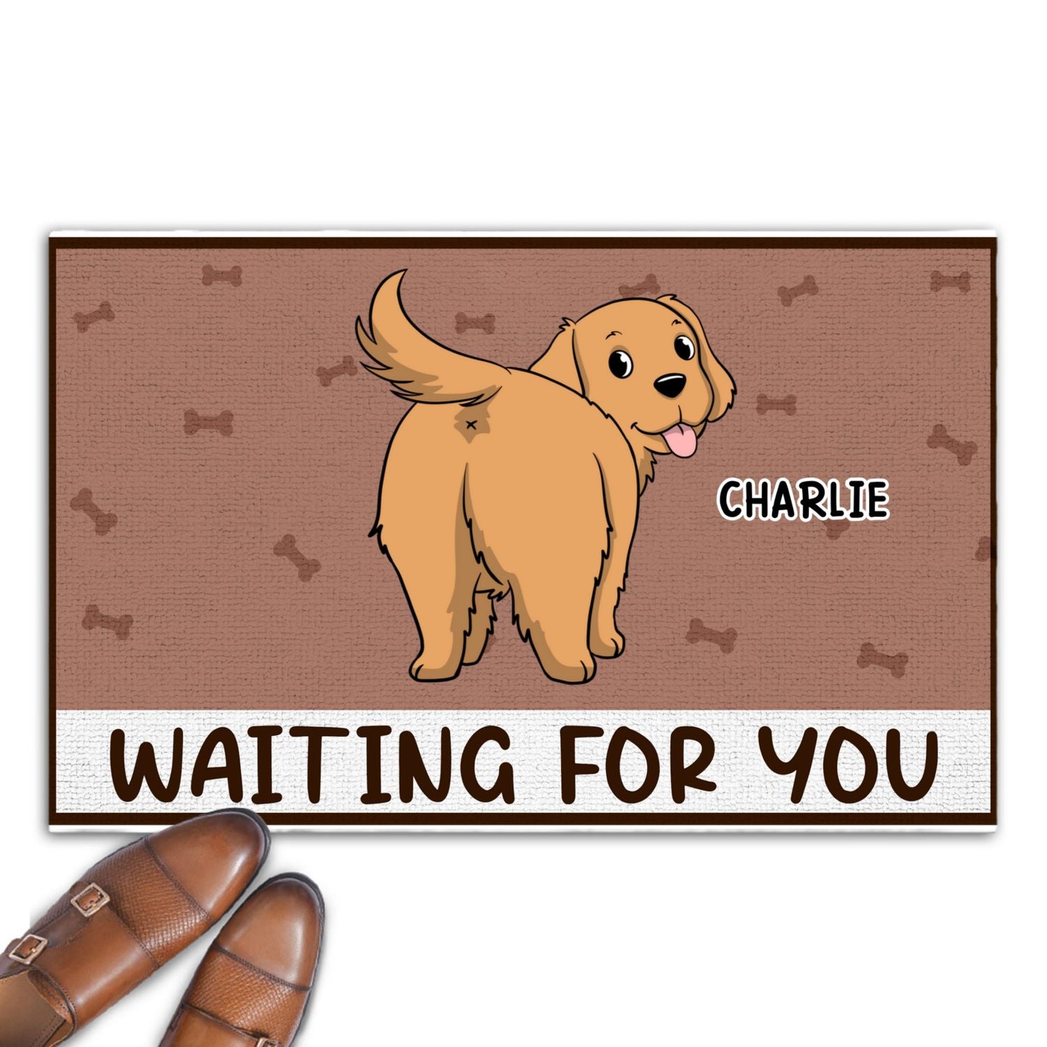 Personalized Custom 'Waiting For You' Doormat with Your Pet's Picture