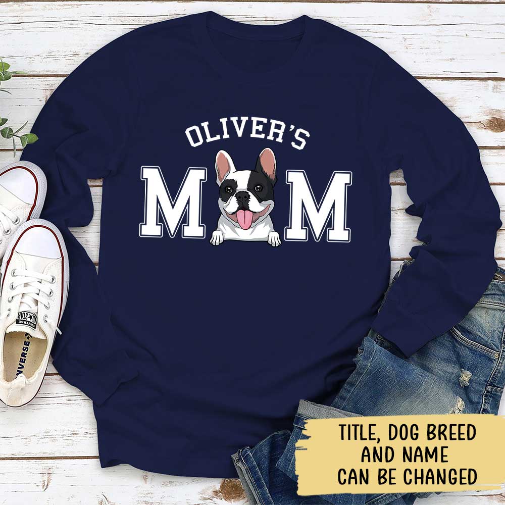 Dog Dad/Mom Basic - Exclusive Personalized Custom Long Sleeve T-shirt for Pet Lovers