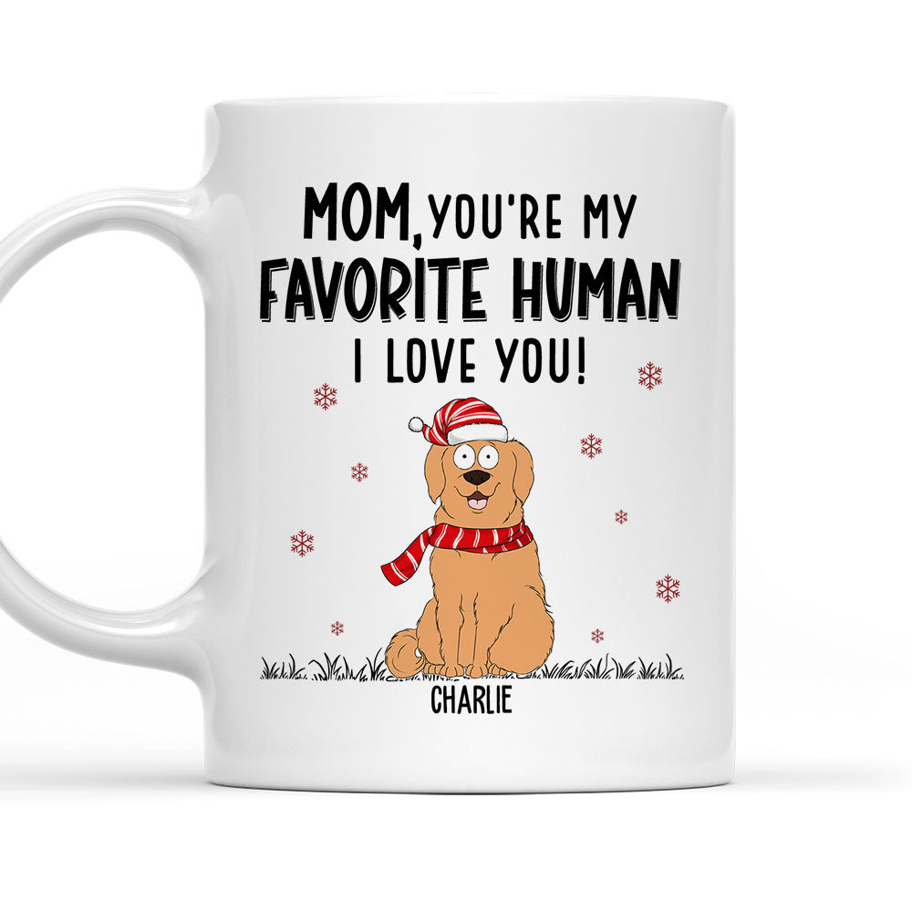 Favorite Human We Love - Personalized Custom Ceramic Coffee Mug for Pet Lovers in 11oz and 15oz Sizes