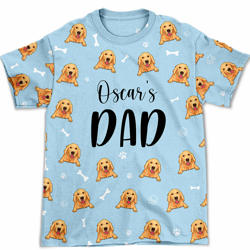 Stylish Dog Mom/Dad Pattern - Personalized Custom All-over-print Comfort T-shirt