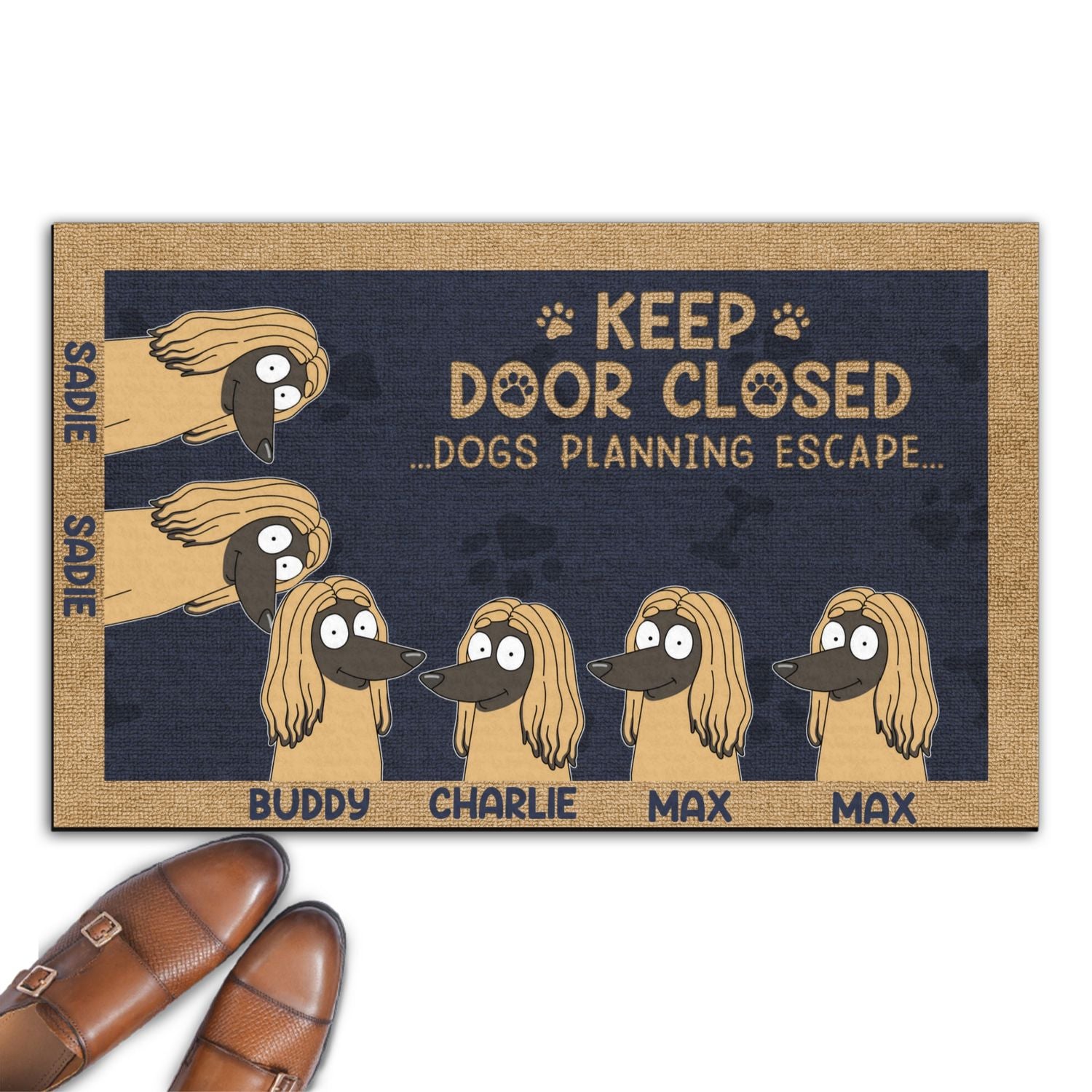 Personalized Custom Dog or Cat Doormat to Keep Door Closed - Ideal for Pet Lovers