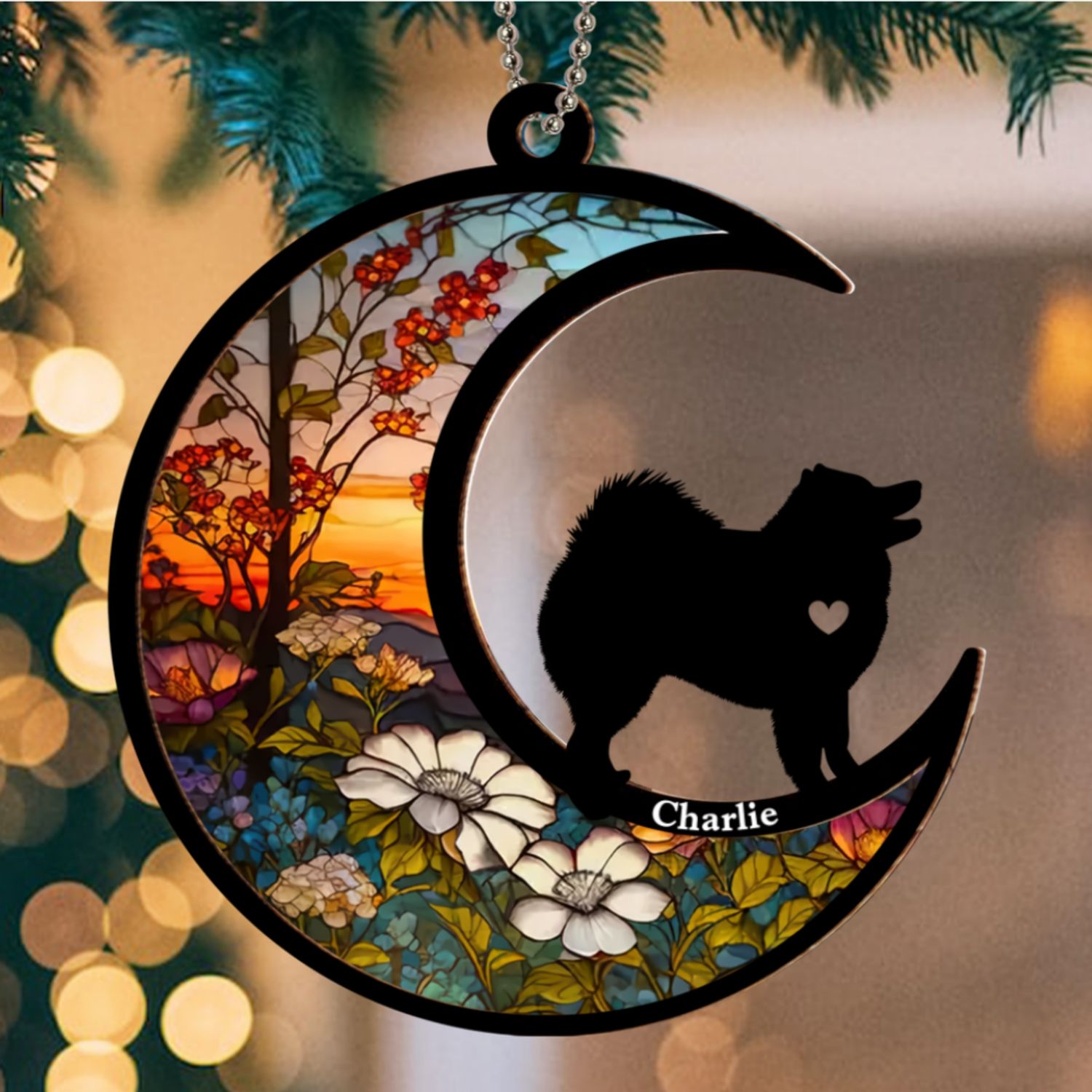 Dont Cry Because It Is Over - Unique Personalized Custom Acrylic Suncatcher Ornament for Special Occasions