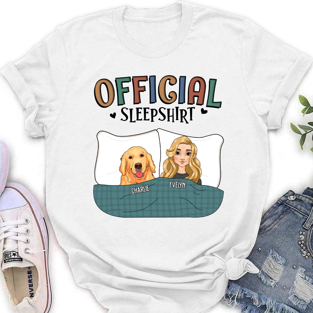 Official Personalized Custom Women's Sleepshirt Featuring Pets - Ideal Gift for Pet Lovers